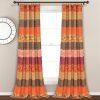 Royal Empire Window Curtain Panel Set - Tangerine